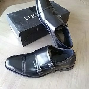 Luciano Men black shoes size 12